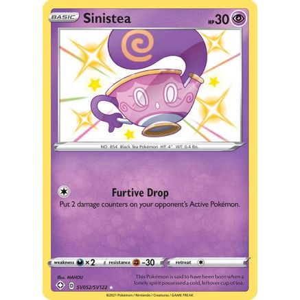 Sinistea SV052/122 - Shining Fates Shiny Vault Holofoil