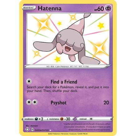 Hatenna SV054/122 - Shining Fates Shiny Vault Holofoil