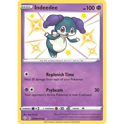 Indeedee SV059/122 - Shining Fates Shiny Vault Holofoil