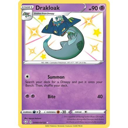 Drakloak SV061/122 - Shining Fates Shiny Vault Holofoil