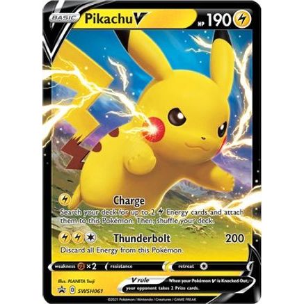 Pikachu V - SWSH061 SWSH061/307 - SWSH Sword & Shield Promo Cards Holofoil