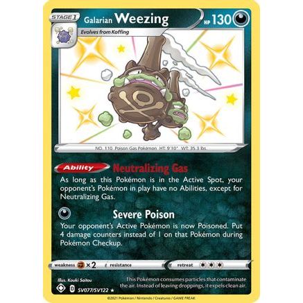 Galarian Weezing SV077/122 - Shining Fates Shiny Vault Holofoil