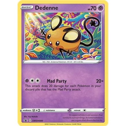Dedenne - SWSH080 SWSH080/307 - SWSH Sword & Shield Promo Cards Holofoil