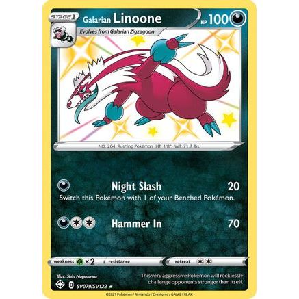 Galarian Linoone SV079/122 - Shining Fates Shiny Vault Holofoil