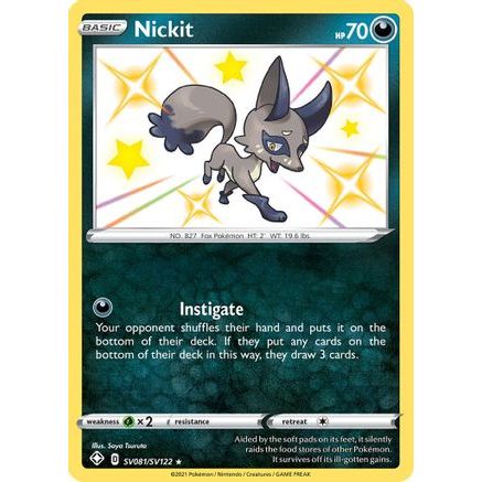 Nickit SV081/122 - Shining Fates Shiny Vault Holofoil