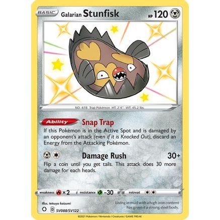 Galarian Stunfisk SV088/122 - Shining Fates Shiny Vault Holofoil