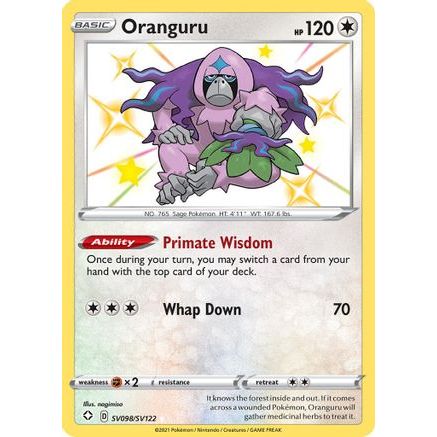 Oranguru SV098/122 - Shining Fates Shiny Vault Holofoil