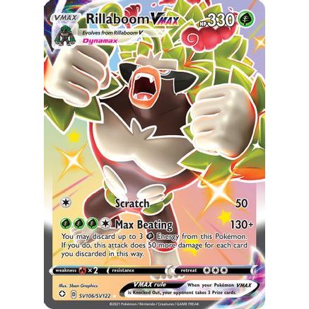Rillaboom VMAX SV106/122 - Shining Fates Shiny Vault Holofoil