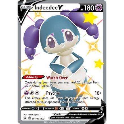 Indeedee V SV114/122 - Shining Fates Shiny Vault Holofoil
