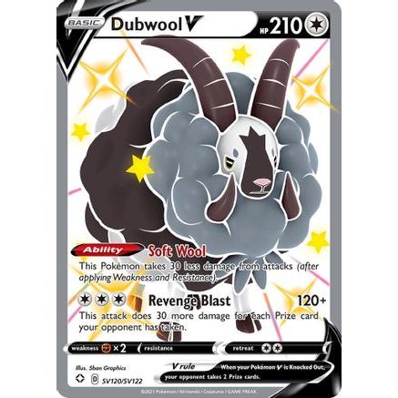 Dubwool V SV120/122 - Shining Fates Shiny Vault Holofoil