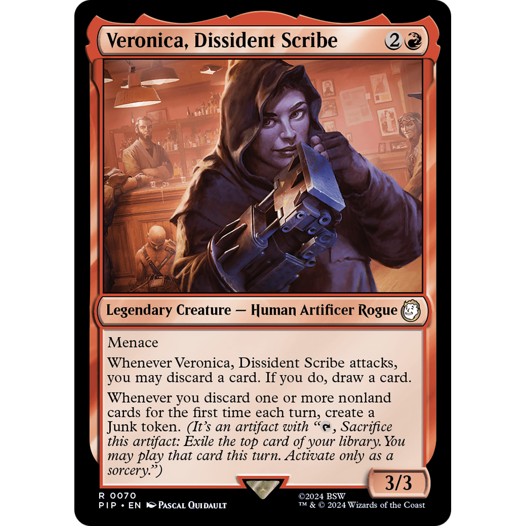 Veronica, Dissident Scribe (PIP-070) - Fallout Foil
