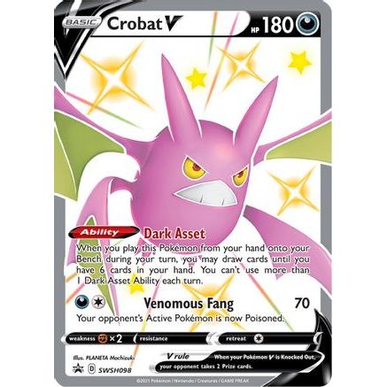 Crobat V - SWSH098 SWSH098/307 - SWSH Sword & Shield Promo Cards Holofoil