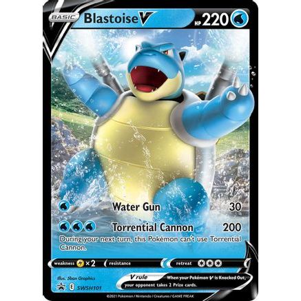 Blastoise V - SWSH101 SWSH101/307 - SWSH Sword & Shield Promo Cards Holofoil