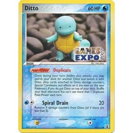 Ditto (Squirtle) - 64/113 (Games Expo 2007) 64 - Miscellaneous Cards & Products