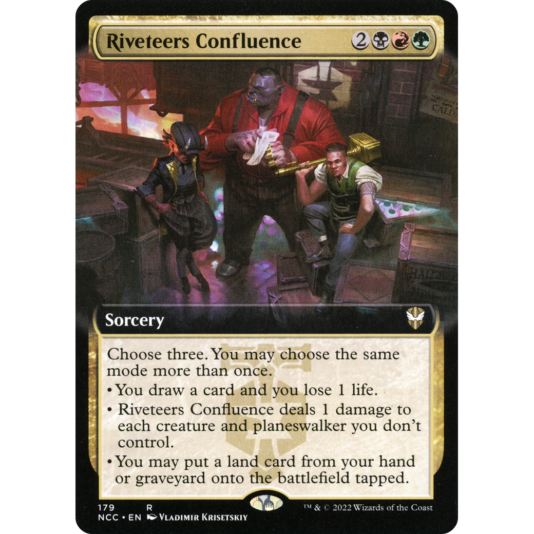 Riveteers Confluence (Extended Art) (NCC-179) - New Capenna Commander: (Extended Art)