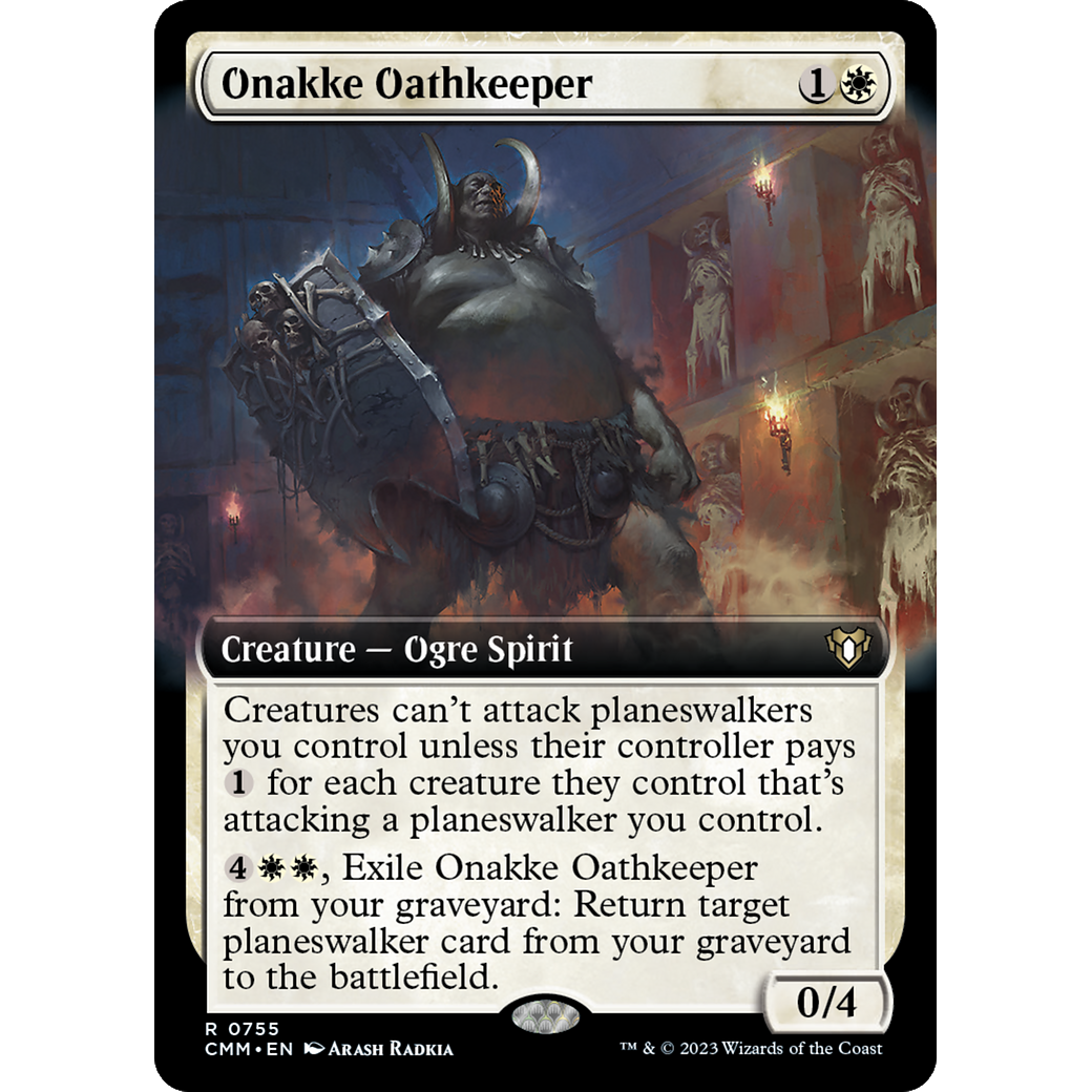 Onakke Oathkeeper (CMM-755) - Commander Masters: (Extended Art) Foil