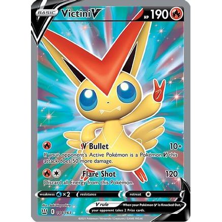 Victini V (Full Art) 144/163 - SWSH05 Battle Styles Holofoil