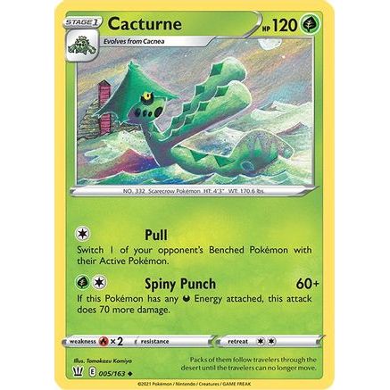 Cacturne 5/163 - SWSH05 Battle Styles Reverse Holofoil
