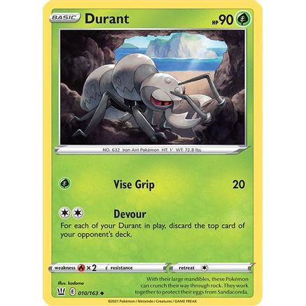 Durant 10/163 - SWSH05 Battle Styles Reverse Holofoil