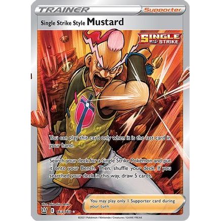 Single Strike Style Mustard (Full Art) 163/163 - SWSH05 Battle Styles Holofoil