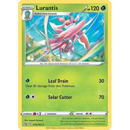 Lurantis 15/163 - SWSH05 Battle Styles Reverse Holofoil