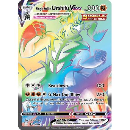 Single Strike Urshifu VMAX (Secret) 167/163 - SWSH05 Battle Styles Holofoil