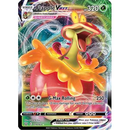 Flapple VMAX 19/163 - SWSH05 Battle Styles Holofoil