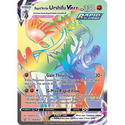 Rapid Strike Urshifu VMAX (Secret) 169/163 - SWSH05 Battle Styles Holofoil