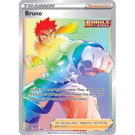 Bruno (Secret) 172/163 - SWSH05 Battle Styles Holofoil