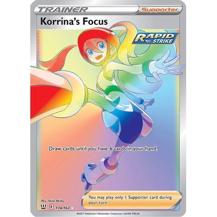 Korrina's Focus (Secret) 174/163 - SWSH05 Battle Styles Holofoil