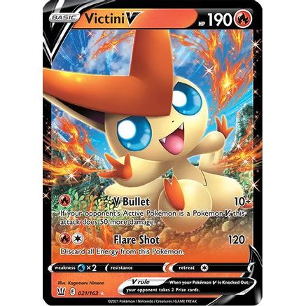 Victini V 21/163 - SWSH05 Battle Styles Holofoil