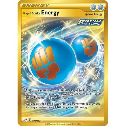 Rapid Strike Energy (Secret) 182/163 - SWSH05 Battle Styles Holofoil