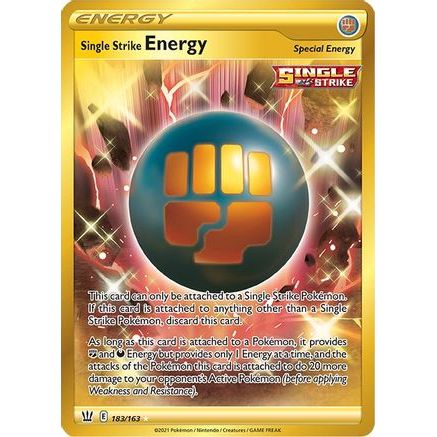 Single Strike Energy (Secret) 183/163 - SWSH05 Battle Styles Holofoil