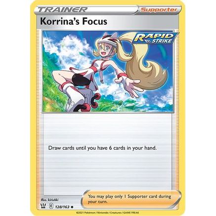 Korrina's Focus 128/163 - SWSH05 Battle Styles