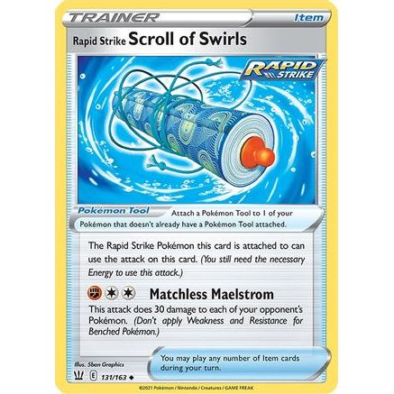 Rapid Strike Scroll of Swirls 131/163 - SWSH05 Battle Styles