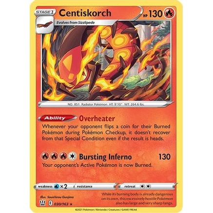 Centiskorch 30/163 - SWSH05 Battle Styles Reverse Holofoil