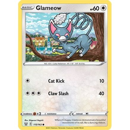 Glameow 115/163 - SWSH05 Battle Styles