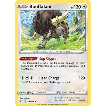 Bouffalant 118/163 - SWSH05 Battle Styles Reverse Holofoil