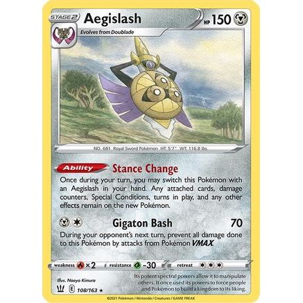Aegislash (108) 108/163 - SWSH05 Battle Styles Reverse Holofoil