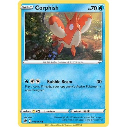 Corphish 38/163 - SWSH05 Battle Styles Reverse Holofoil