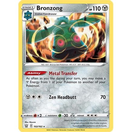 Bronzong 102/163 - SWSH05 Battle Styles Holofoil