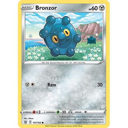 Bronzor 101/163 - SWSH05 Battle Styles Reverse Holofoil