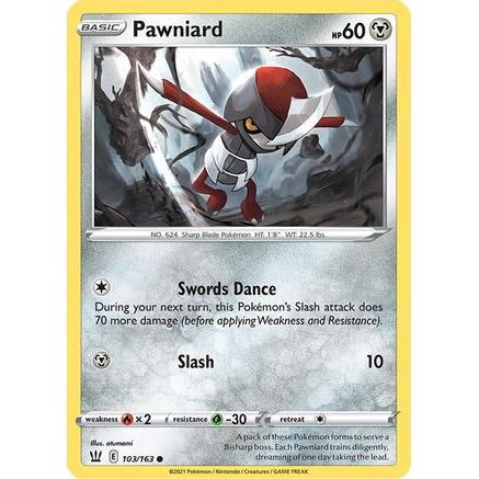 Pawniard 103/163 - SWSH05 Battle Styles Reverse Holofoil