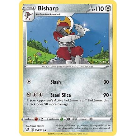 Bisharp 104/163 - SWSH05 Battle Styles Reverse Holofoil