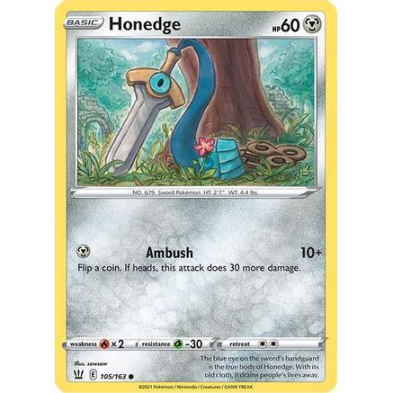 Honedge 105/163 - SWSH05 Battle Styles