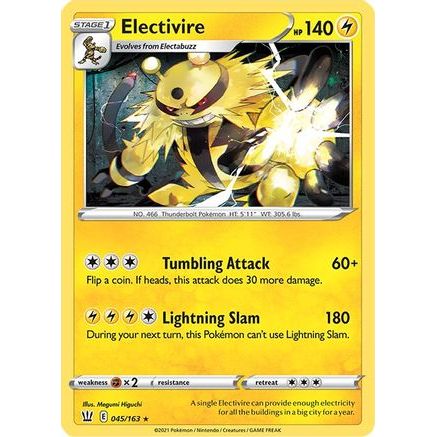 Electivire 45/163 - SWSH05 Battle Styles Reverse Holofoil