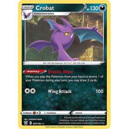 Crobat 91/163 - SWSH05 Battle Styles Reverse Holofoil