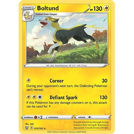 Boltund 53/163 - SWSH05 Battle Styles Reverse Holofoil