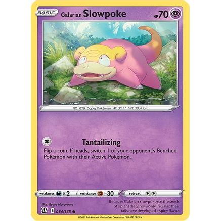 Galarian Slowpoke 54/163 - SWSH05 Battle Styles Reverse Holofoil