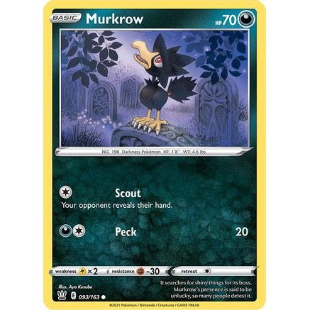 Murkrow 93/163 - SWSH05 Battle Styles